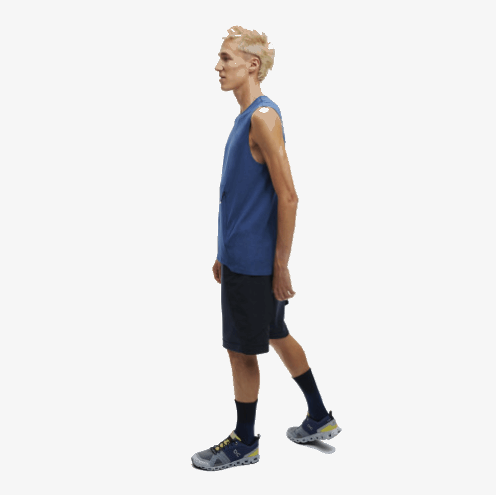 Training Tank On Running Denim