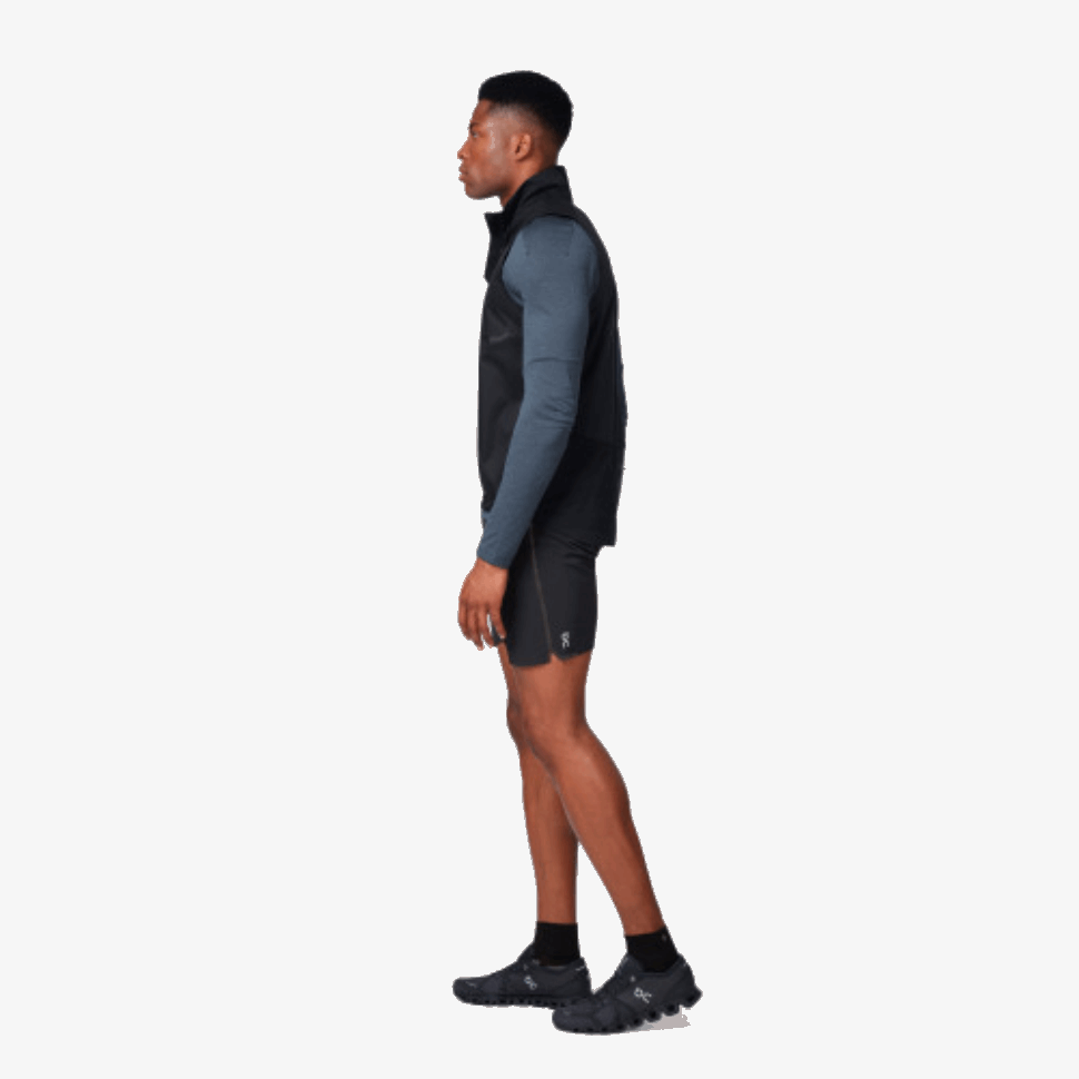Weather Vest On Running Black