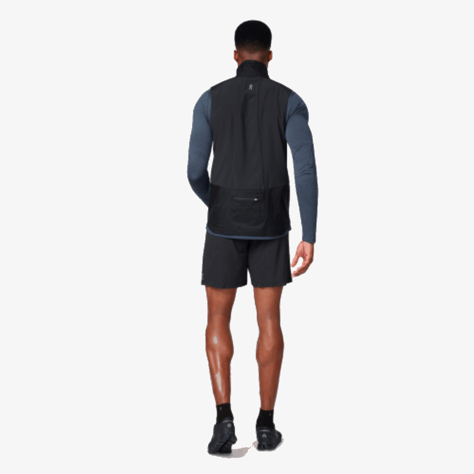 Weather Vest On Running Black