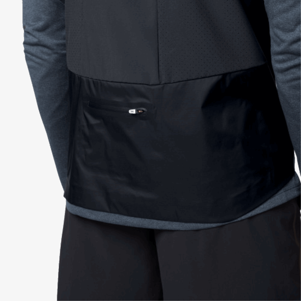 Weather Vest On Running Black