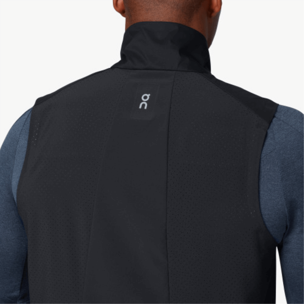 Weather Vest On Running Black