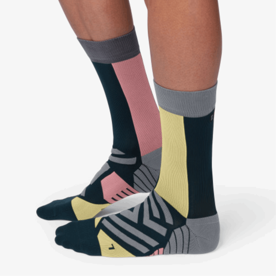 High Sock On Running Navy-Dustrose