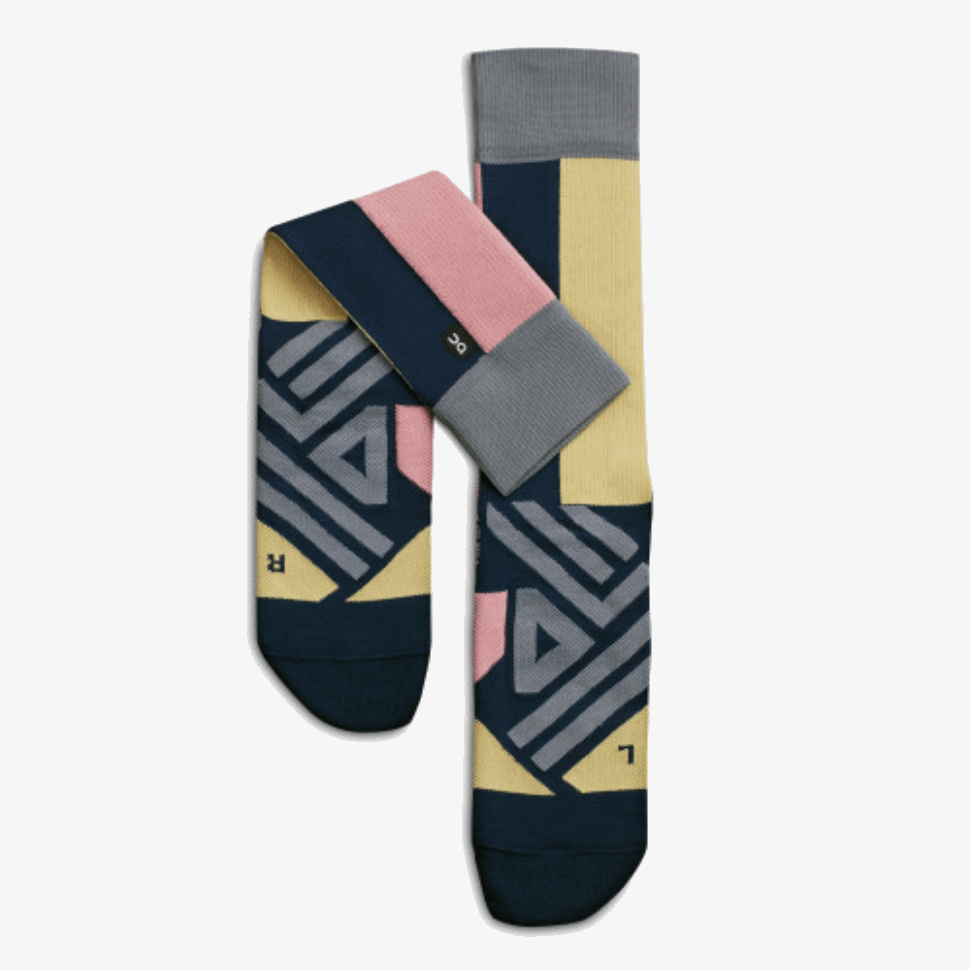 High Sock On Running Navy-Dustrose
