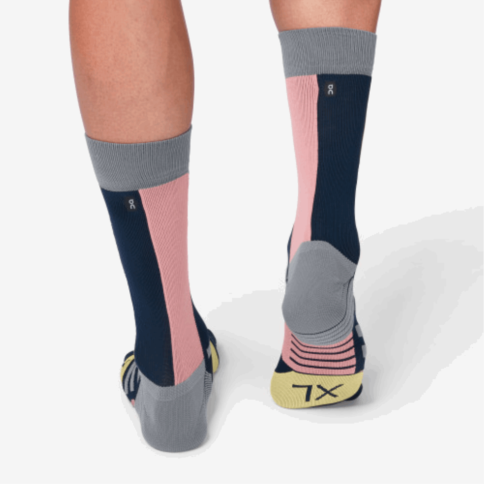 High Sock On Running Navy-Dustrose