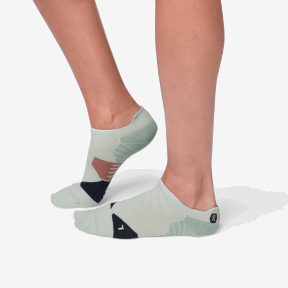 On Running Low Sock Grey-Midnight