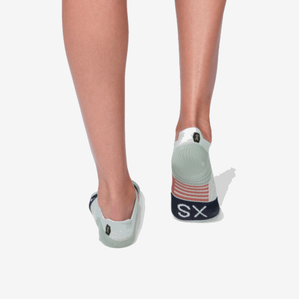 On Running Low Sock Grey-Midnight