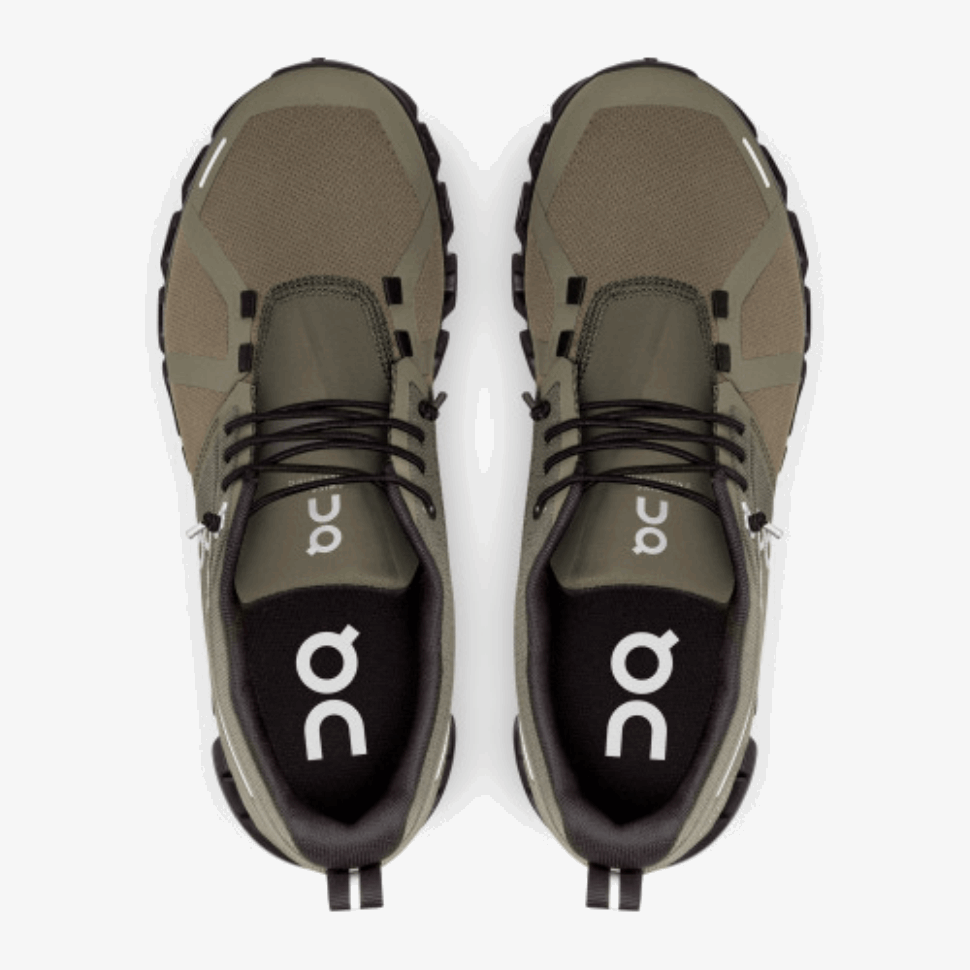 Cloud 5 Waterproof Olive-Black On Running