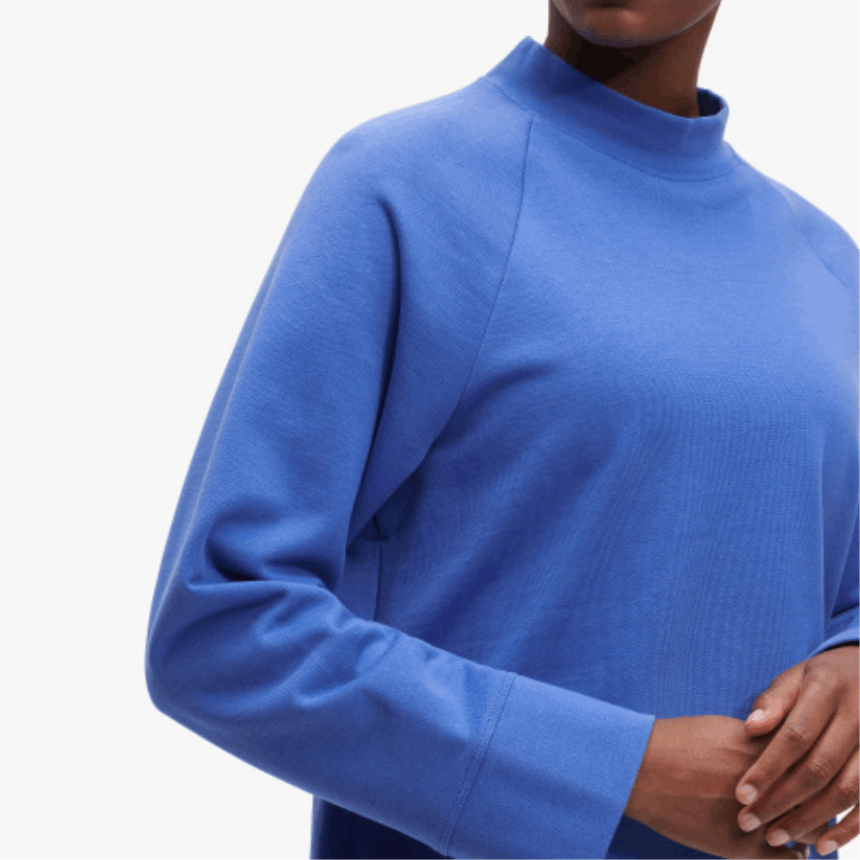 Crew Neck On Running Cobalt
