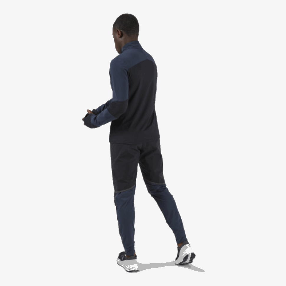 Waterproof Pants On Running Black-Navy