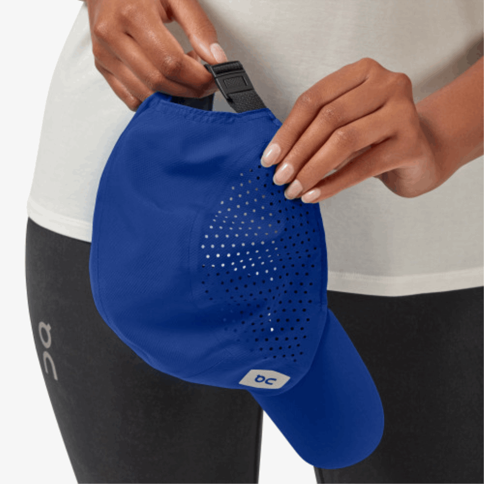 Lightweight Cap On Running Blue