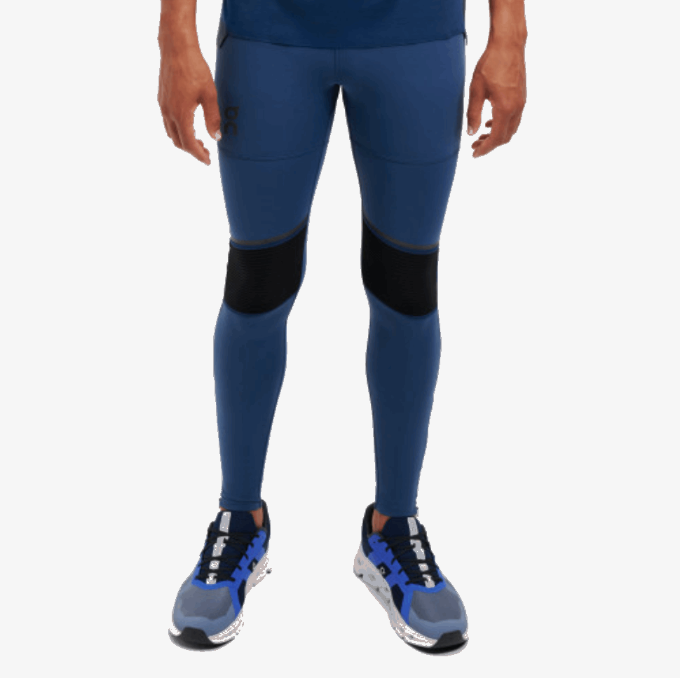 Tights Long On Running Denim-Black