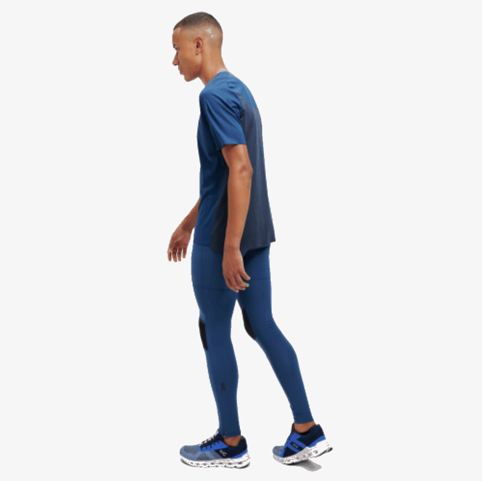 Tights Long On Running Denim-Black