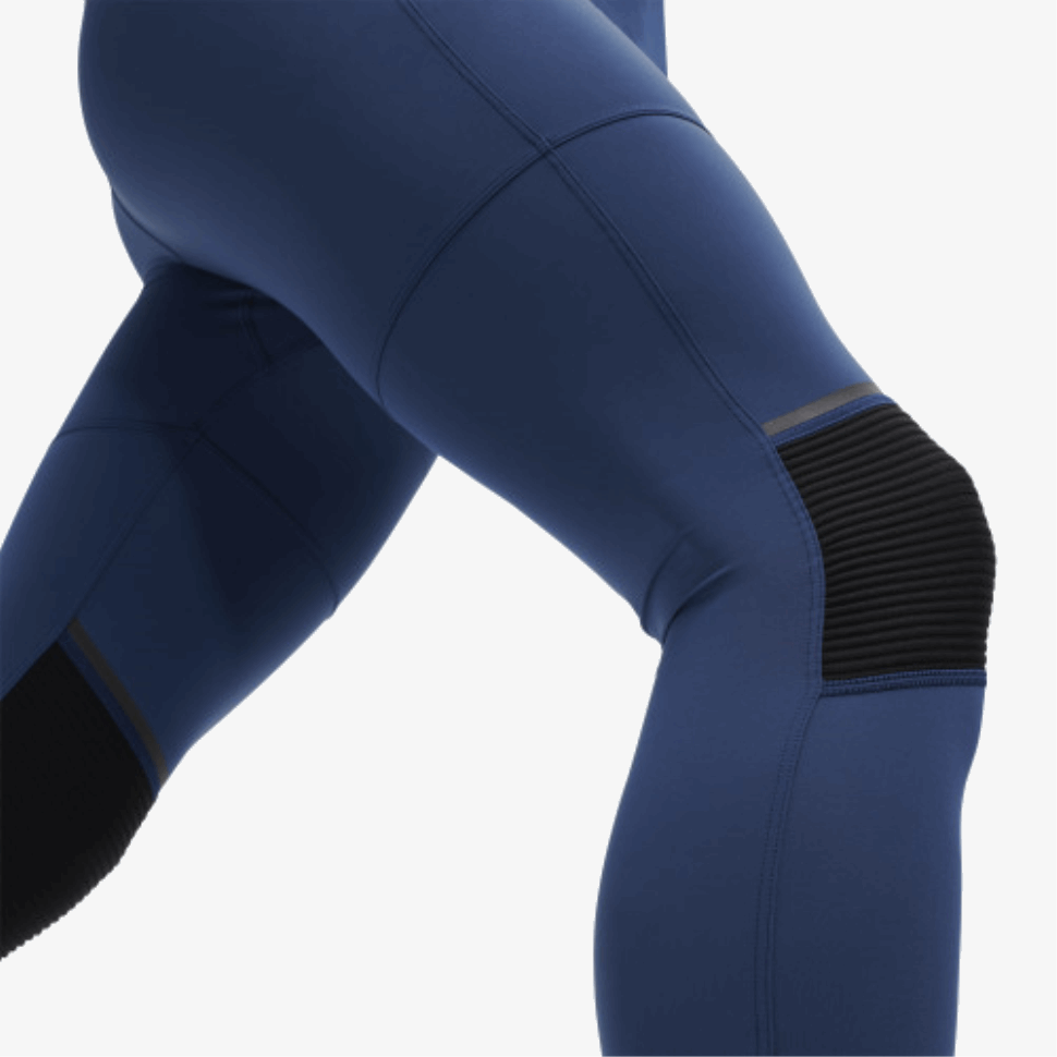 Tights Long On Running Denim-Black