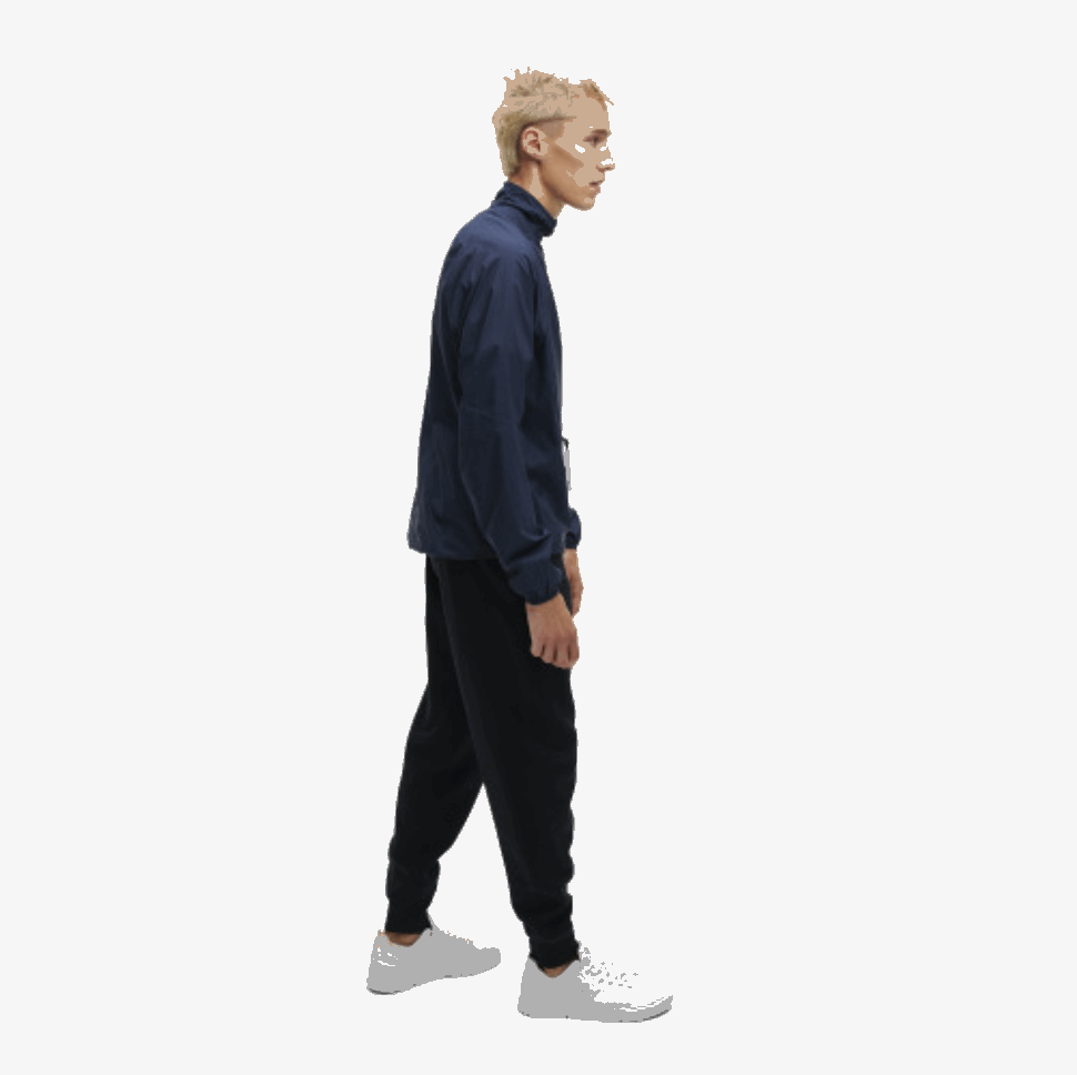 Active Jacket On Running Navy